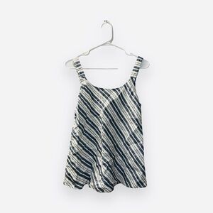 Artisan NY 100% Linen Sleeveless Striped Tank Top size small